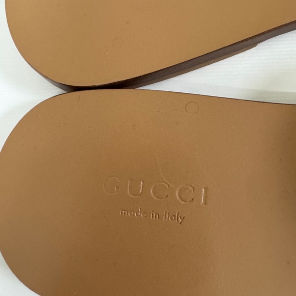 Gucci Varadero Horsebit Fringed red leather sandals/slides size 38-NIB - Picture 5 of 9